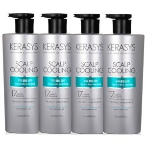 애경 케라시스 두피 쿨링 단백질 샴푸 750ml (4개)