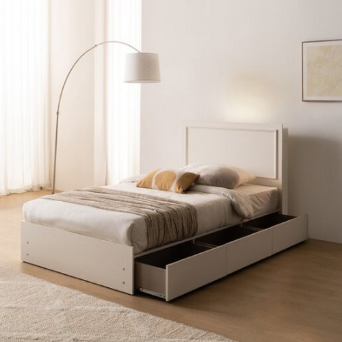 이노센트 블루밍 LED 호텔 수납 침대 SS