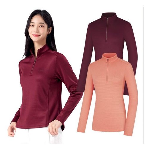 등산 긴팔 반집업 약기모 티셔츠 신축 보온 2344TK571W