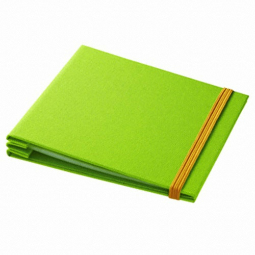 산와서플라이 파일형 슬림 CD/DVD 케이스 10매 (그린)_이미지