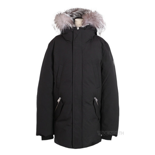 맥케이지 남성 E ARD-X 에드워드-X 후드 패딩 점퍼 블랙실버퍼_이미지