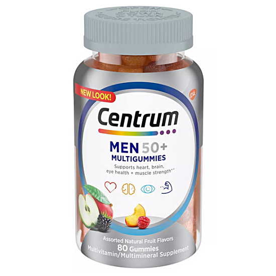 센트룸 실버 멀티비타민 맨 50+ 80구미 (해외)