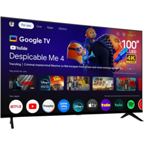 문앤썬 인스파이어 100인치 QLED 4K UHD 스마트 구글TV (스탠드)_이미지