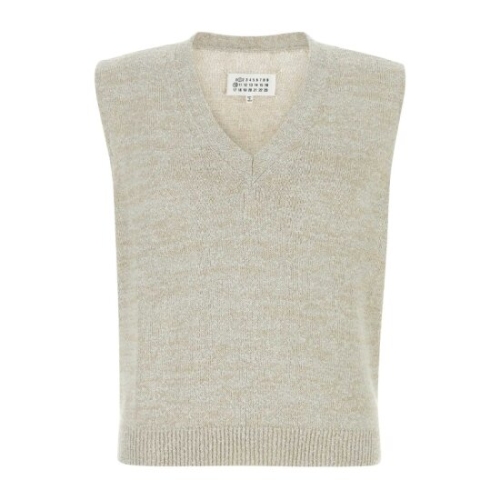 메종마르지엘라 멜란지 그레이 코튼 블렌드 조끼 S50FB0115M131