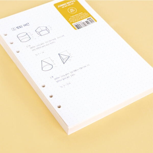 워너디스 A5 6공 점보 리필 (도트)_이미지