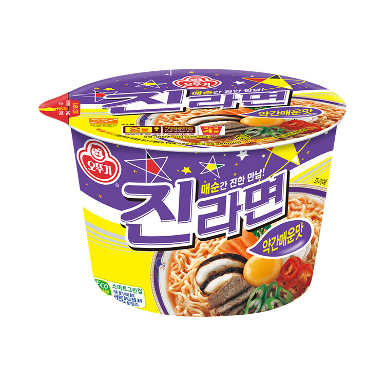 오뚜기 진라면컵 약간매운맛 110g (12개)_이미지
