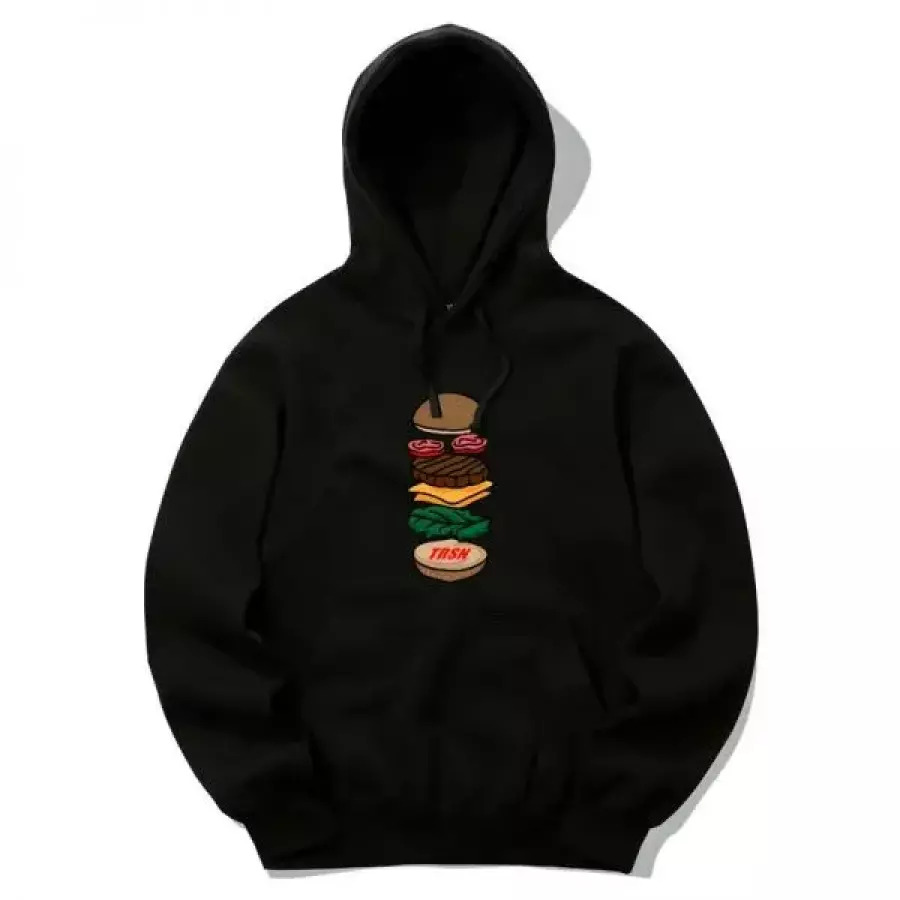 트립션 TRIPSHION BURGER FLOOR 후드티 블랙 TRIP20HDBLK040 1871892_이미지