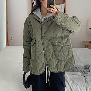 셀러허브 패션 VY 여자 깔깔이 국방색 fw 점퍼_WJK23231