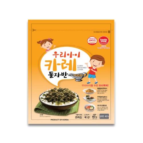 바다모아 바다모아 카레 돌자반볶음 60g이미지입니다. 누르면 해당 게시물로 새창이동합니다.