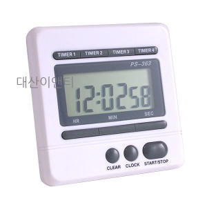 한다샵 디지털 4채널 타이머 PS-363 스톱워치_이미지