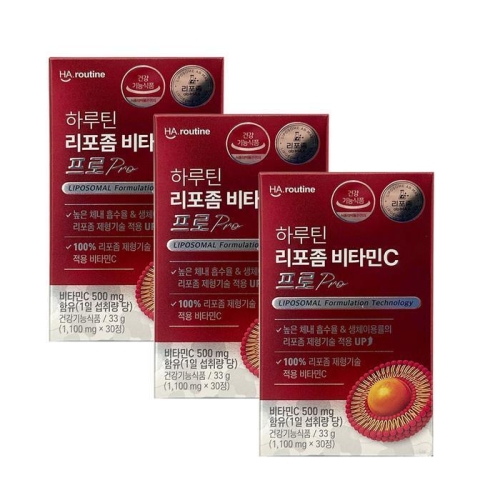하루틴 리포좀 비타민C 프로 1100mg 30정 (3개)_이미지