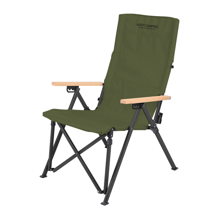 KEEP 각도조절 코지 릴렉스 체어 (카키)_이미지