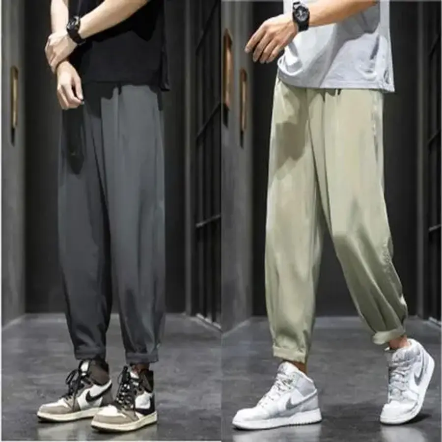 남성 항아리바지 알라딘 배기팬츠 통넓은 조거팬츠 WD3A521_이미지