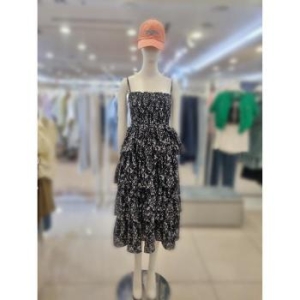 부루앤쥬디 세이브존03 하이 티어드 끈 원피스 SAVBBKBQFDR122B S15716795_이미지