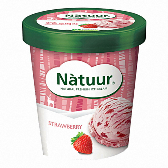나뚜루 스트로베리 파인트 474ml (8개)