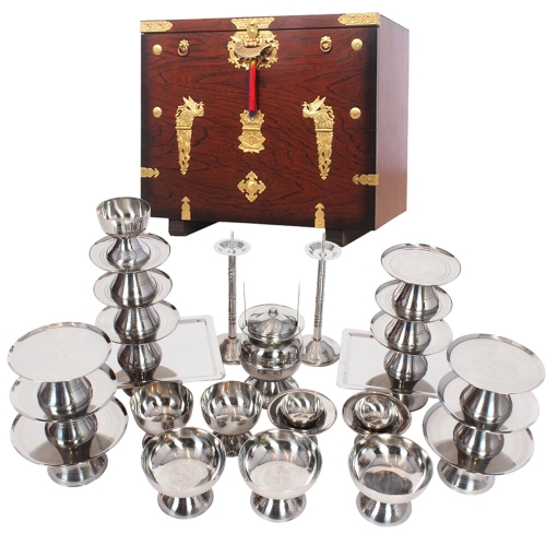 늘해랑 남원공방 스텐 제기 세트 27P (+제기함)_이미지