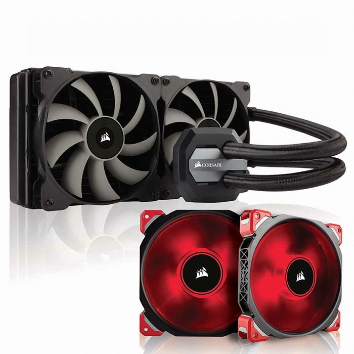 H115i + ML140 PRO LED Red