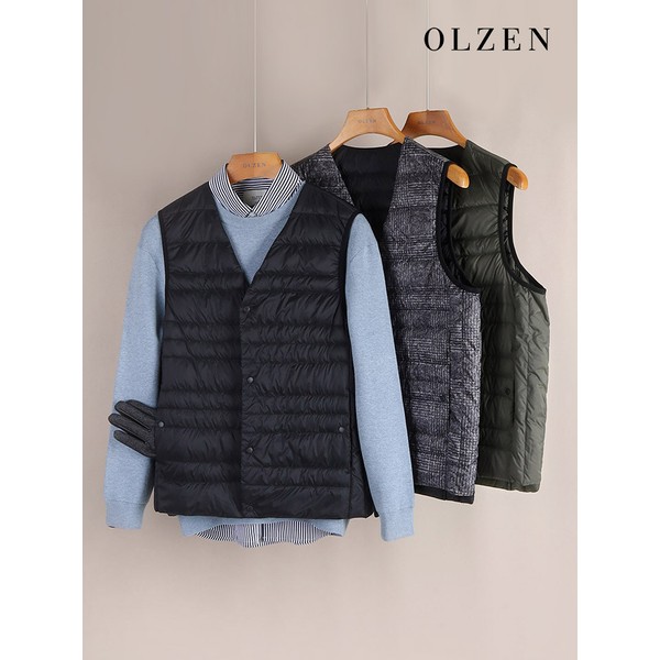 경량 브이넥 패딩 조끼 ZPC4VP1801