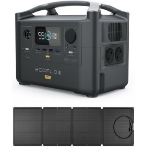 에코플로우 리버 프로 파워뱅크 (+ 110W 태양광 패널 1개, Extra 배터리 1개)_이미지