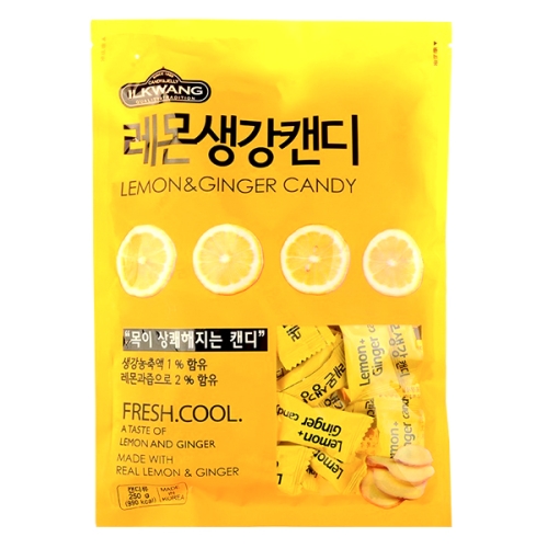 일광제과 레몬 생강 캔디 250g (2개)_이미지