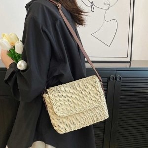 라탄 크로스백 여름 여행 베이직 패션가방 WF5C77F