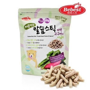 베베스트 칼슘스틱 자색고구마와 시금치 40g (1개)