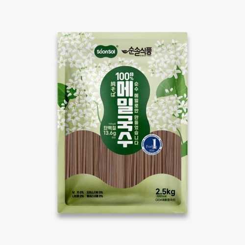 순솔 100% 메밀국수 2.5kg (1개)