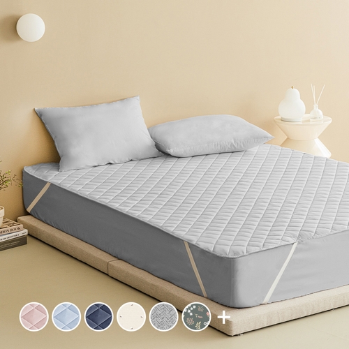 더자리 데일리 프레쉬 누빔 침대 패드 고정밴드형 (싱글 S/슈퍼싱글 SS)_이미지