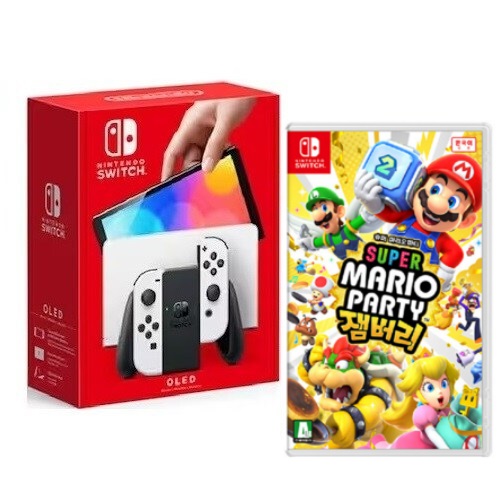 Nintendo 닌텐도 스위치 OLED 4인용 게임 패키지 (슈퍼 마리오 파티 잼버리)