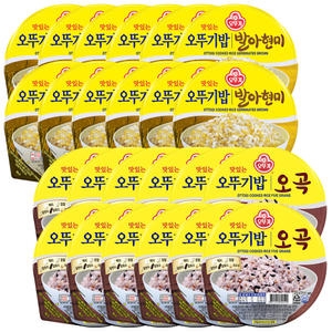 오뚜기 오뚜기밥 발아현미 210g 12개 + 오곡밥 210g 12개