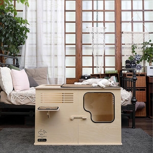 그린웨일 C7 고양이 원목 화장실 대형이미지입니다. 누르면 해당 게시물로 새창이동합니다.