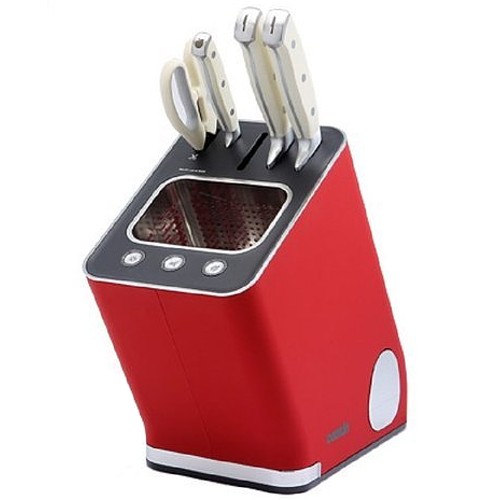 쿠진 나이프케어 시즌2 COZ-1000UV + 에지리 프레스티지 칼세트 (루비레드)_이미지