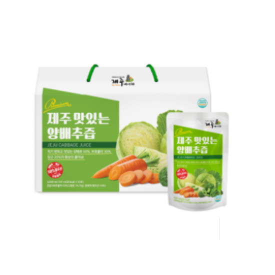 제주네이쳐 제주 맛있는 양배추즙 100ml 30포 (2개)