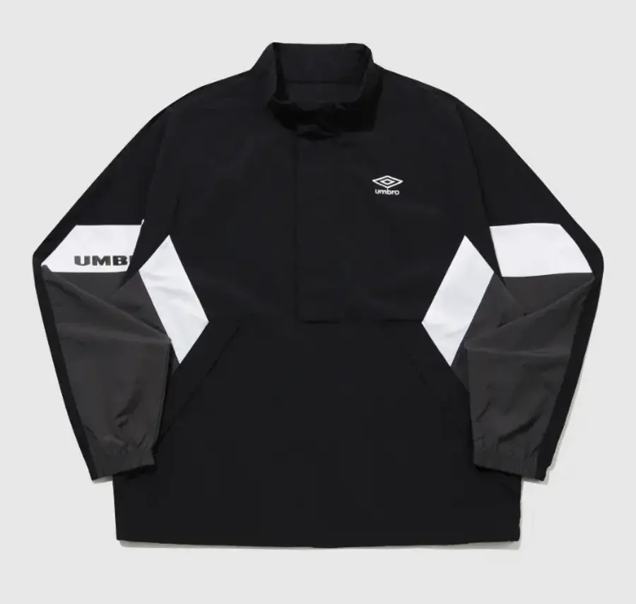 엄브로 공용 팝러쉬 컬러블럭 스탠넥 아노락 B1 UR123CWT34 BLK0 BLU0 SCW0