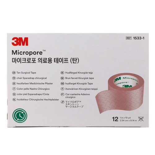 3M 마이크로포 의료용테이프 1533 1통 살색 종이반창고