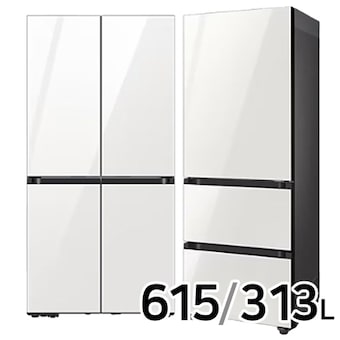삼성전자 비스포크 키친핏 글램 RF60DB9KF1AP + RQ33C7441AP (화이트)