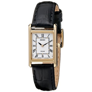 세이코 SEIKO 세이코 Seiko Womens SUP250 Stainless Steel Watch with Black Band ..