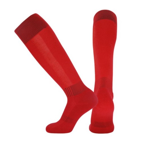 SNF 종아리 고탄력 두꺼운 축구양말 2켤레 (10 빨간색)_이미지