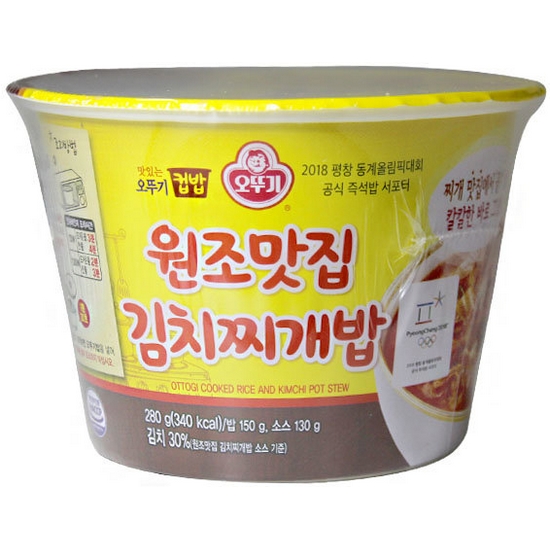 맛있는 오뚜기 컵밥 원조맛집김치찌개밥 280g
