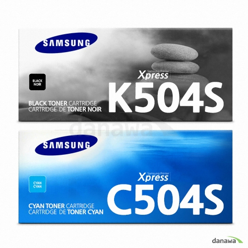 삼성전자 정품 CLT-K504S, CLT-C504S 2색 세트_이미지