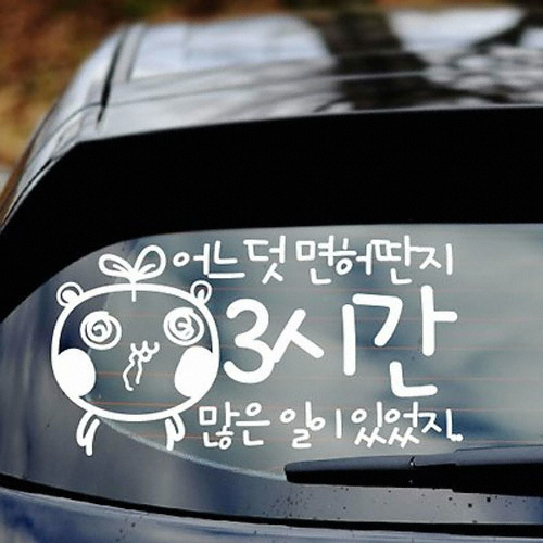 (535) 어느덧면허딴지 3시간 스티커
