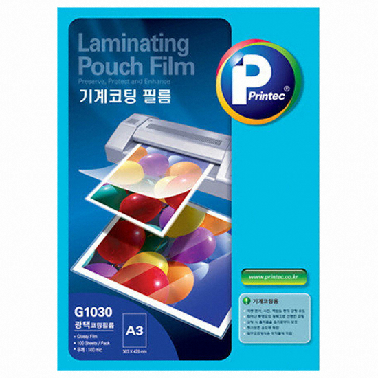 프린텍 기계코팅 필름 G1030 A3 100mic이미지입니다. 누르면 해당 게시물로 새창이동합니다.