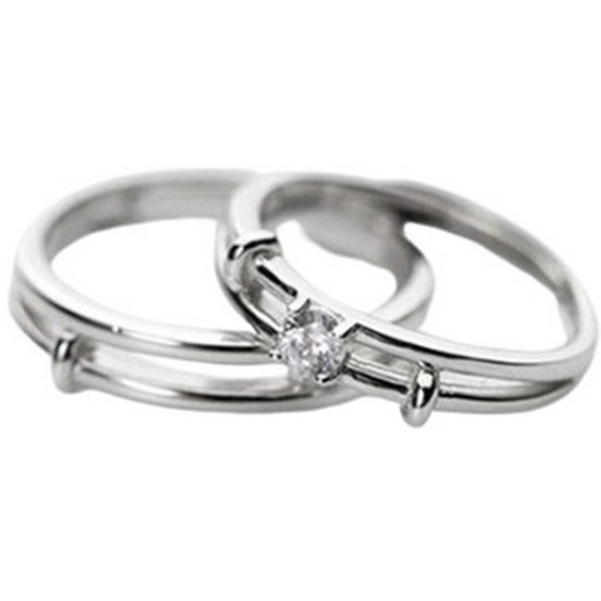 에르모사제이 실버 925 데일리 커플 링 R010