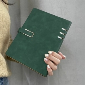 알티피아 A5 가죽 다이어리 6공 일기장 노트 그린 WD028D3 673483_3416276_이미지