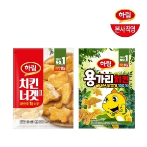 하림 T용가리치킨1kg+치킨너겟1kg_이미지