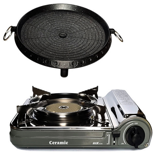 맥선 맥스 MS-3500cs 세라믹 가스렌지 (본품+원형불판)_이미지