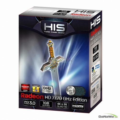 HIS �󵥿� HD 7770 GHz Edition D5 1GB �߸���ũ
