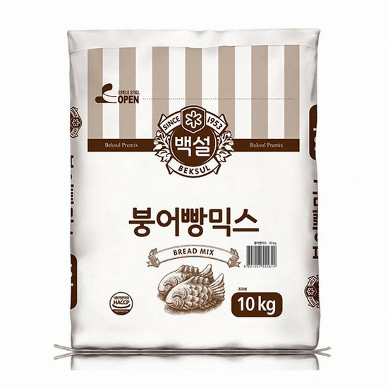 CJ제일제당 백설 붕어빵믹스 10kg이미지입니다. 누르면 해당 게시물로 새창이동합니다.