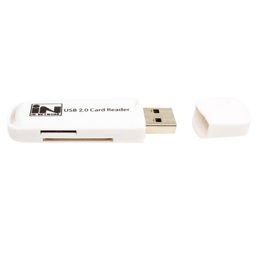 인네트워크 IN-UACARDS USB 2.0 카드리더기 (화이트)