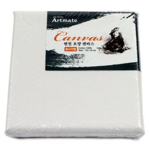 정사각형 모양 면천 캔버스 10x10cm
